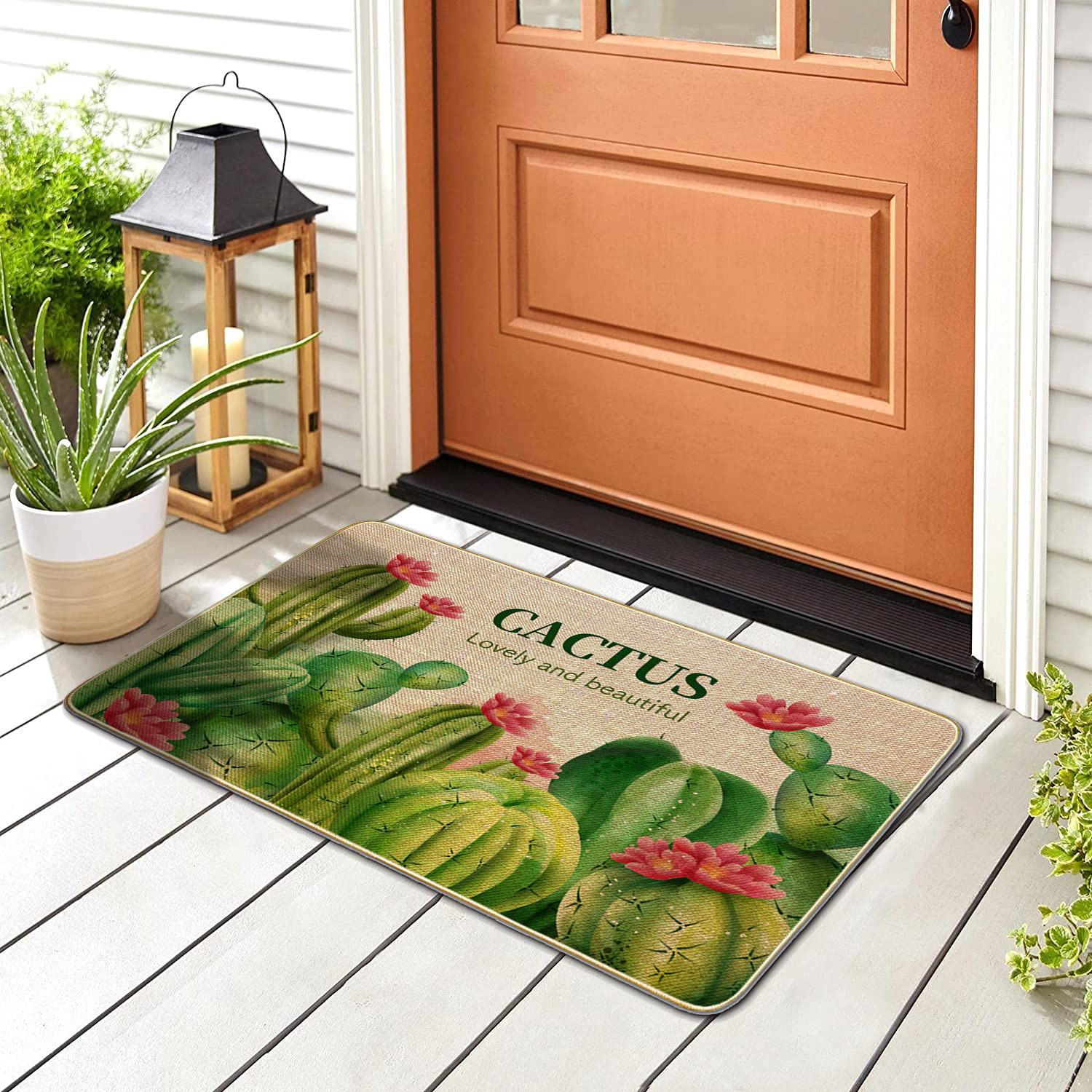 Amazon Cross-Border Linen Mat Absorbent Non-Slip Rubber Sole Sisal Woven Encrypted Home Doormat Carpet