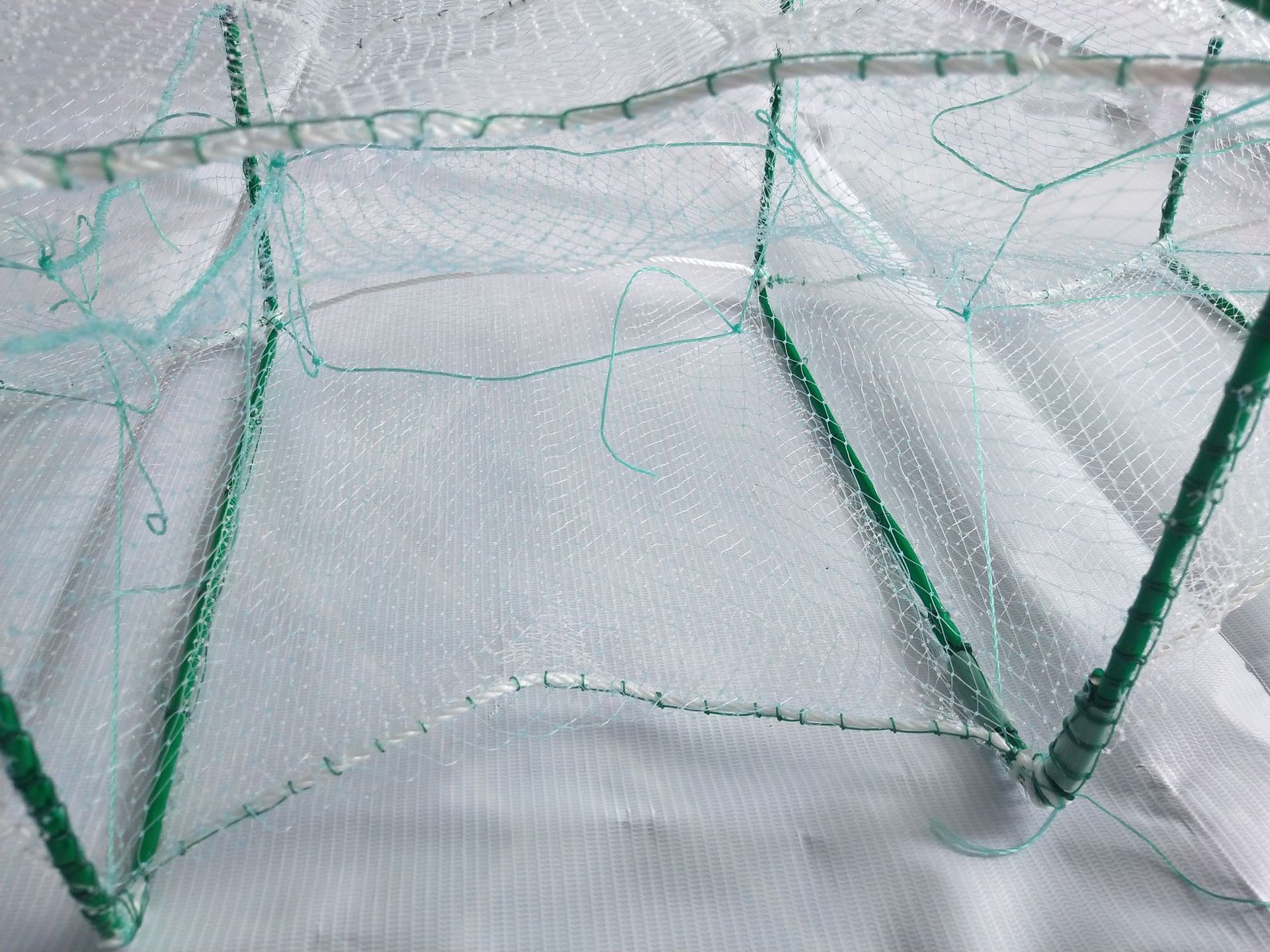 现货批发捕渔网捕鱼8.5m29节折叠虾笼抓鱼笼螃蟹笼海用捕虾长虾笼