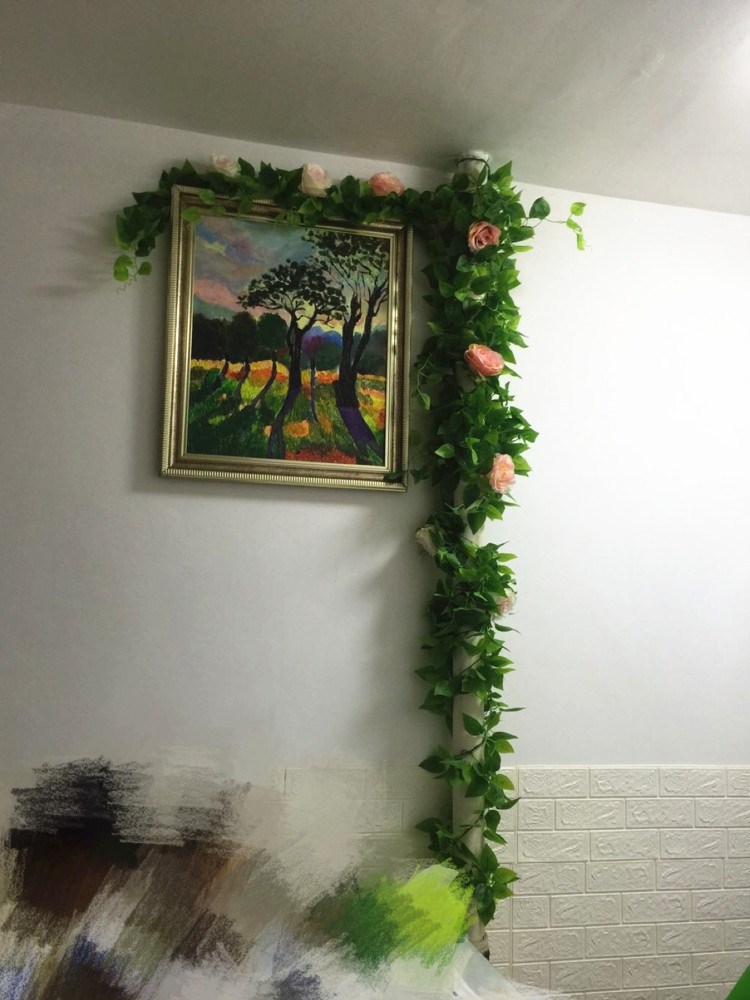 空调管装饰北欧管子装饰品创意遮盖水管道遮挡电线缠绕花藤条塑料