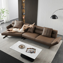 意式真皮沙发极简客厅头层牛皮大小户型现代轻奢2021年新款皮沙发