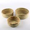 Bamboo Storage baskets Nest type Basket egg Steamed buns circular candy household Basket products Bamboo basket