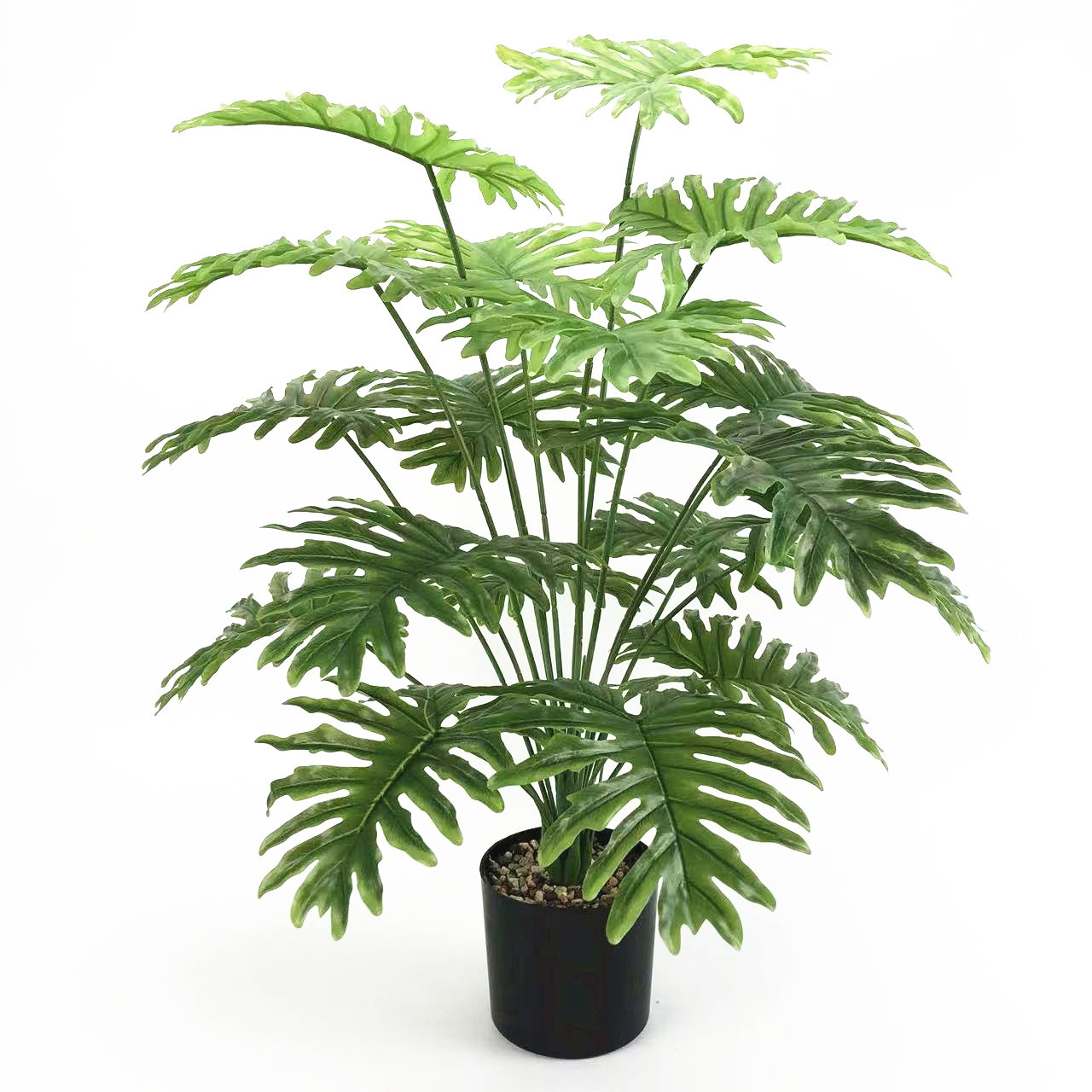 仿真植物过胶手感春雨叶客厅家居摆设春羽叶盆栽园林景观背景装饰