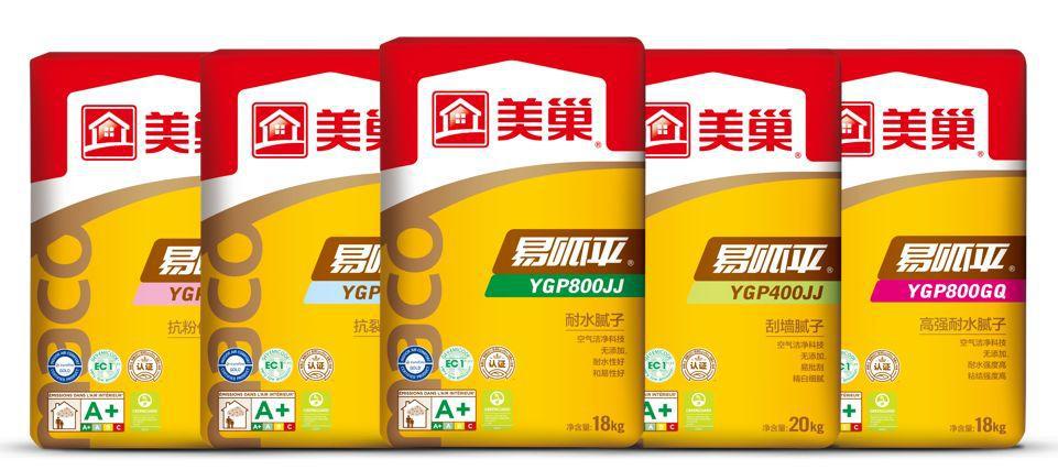 源头厂家批发美巢 耐水腻子粉易呱平找平腻子ygp800 防水内墙腻子