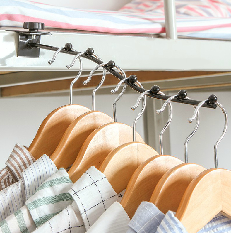 宿舍衣架收纳神器旅行可调挂衣钩床头阳台窗边收纳挂衣服衣架置物