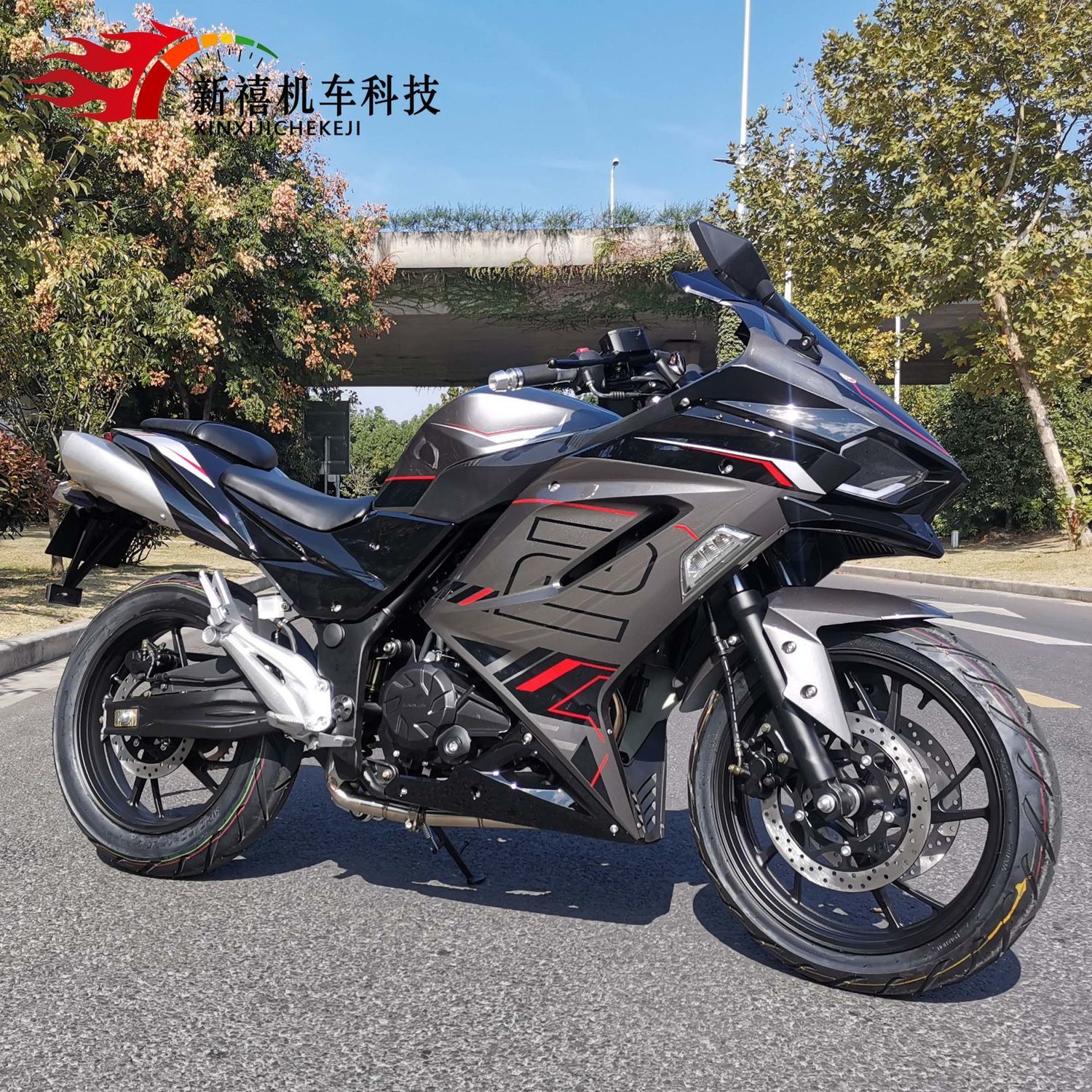 国产h2摩托车跑车全新可上牌趴赛400-200水冷国四电喷双缸重机车