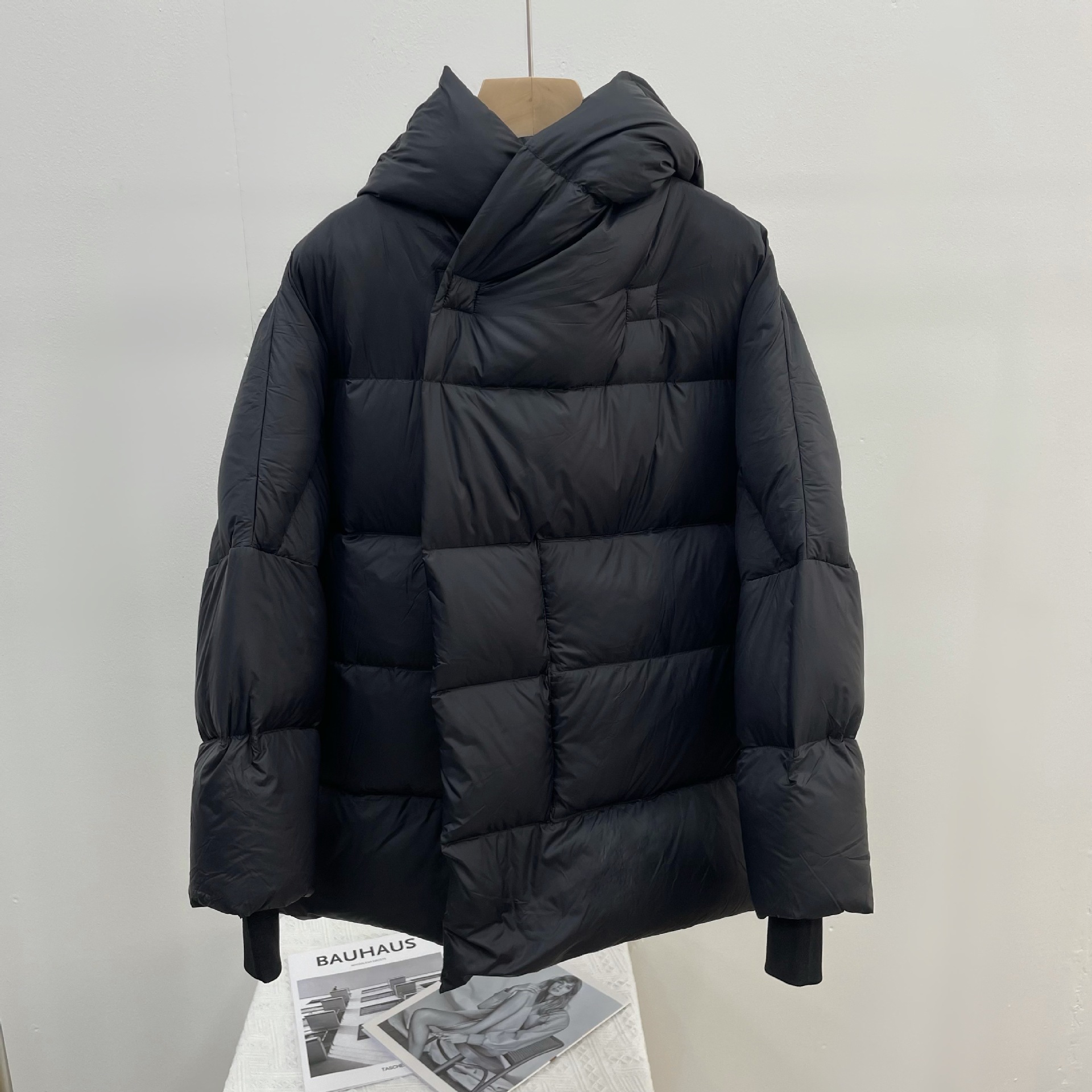 跨境江南布衣2021简约面包服连帽宽松加厚韩版显瘦白鸭绒羽绒服女