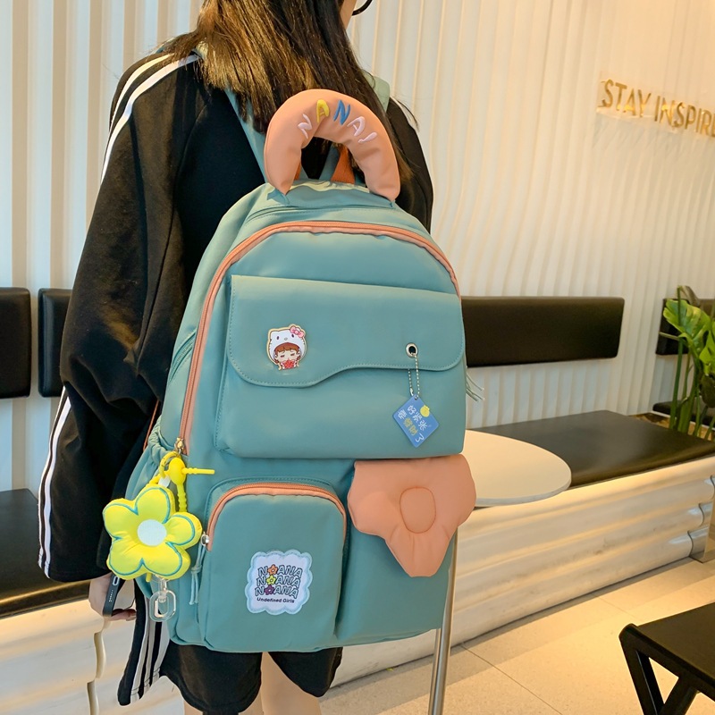 Schoolbag Female Ins College Style Middle School Student Junior High School Backpack Cute Girl Backpack