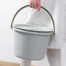 D8T7水桶家用手提水桶桶盆套装学生圆桶带盖储水桶洗澡用品三件套