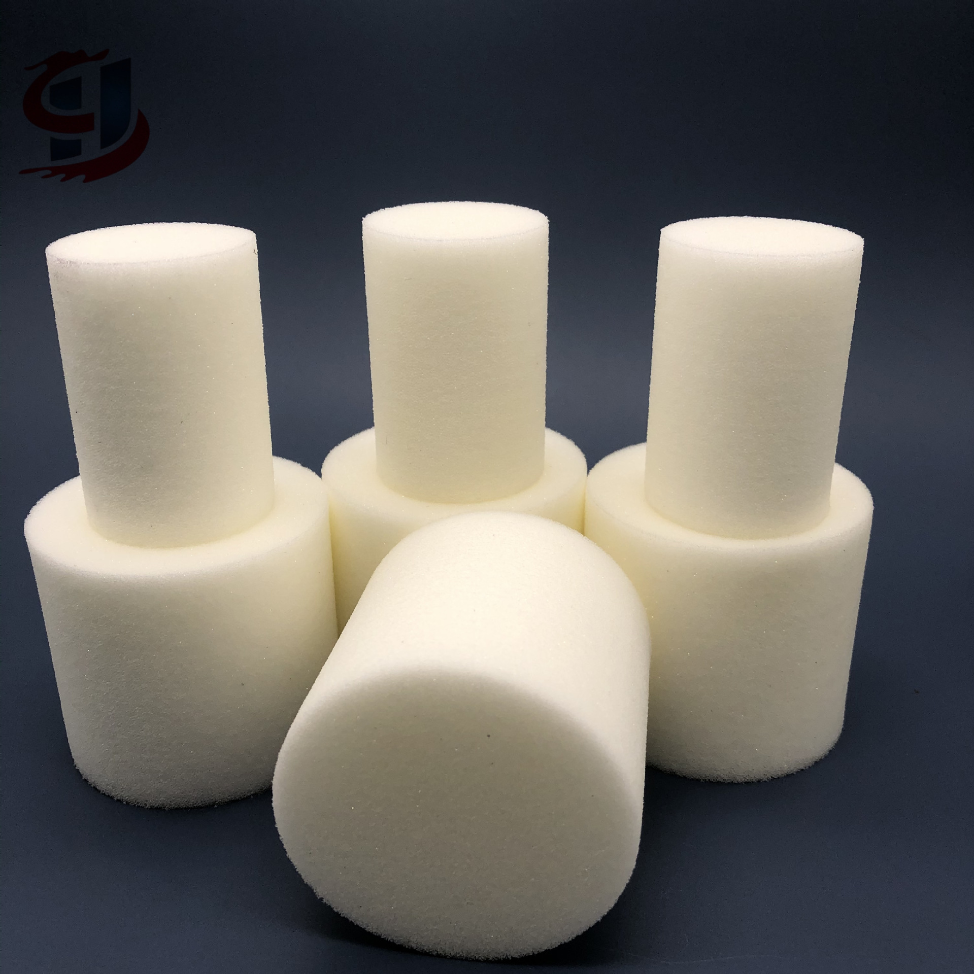 圆柱型高密度清洁管道海绵柱地暖油路管道清洗海绵射弹海绵子弹