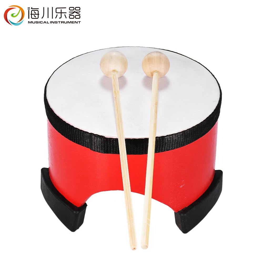 木制手提鼓 奥尔夫打击乐器地鼓儿童敲打玩具幼儿园教学表演道具