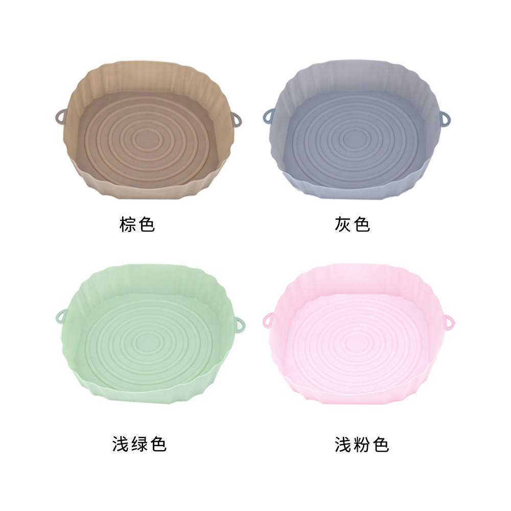 Silicone Air Fryer Potholder Baking Tray Multi-Functional Silicone Baking Mat High Temperature Resistance Air Fryer Silicone Paper