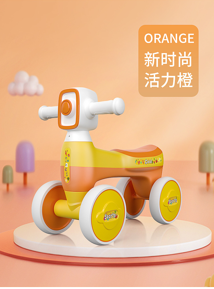 Children's Scooter Swing Car Mute Bobby Car 1-6 Years Old Swing Car Luge Factory Direct Sales One Piece Dropshipping