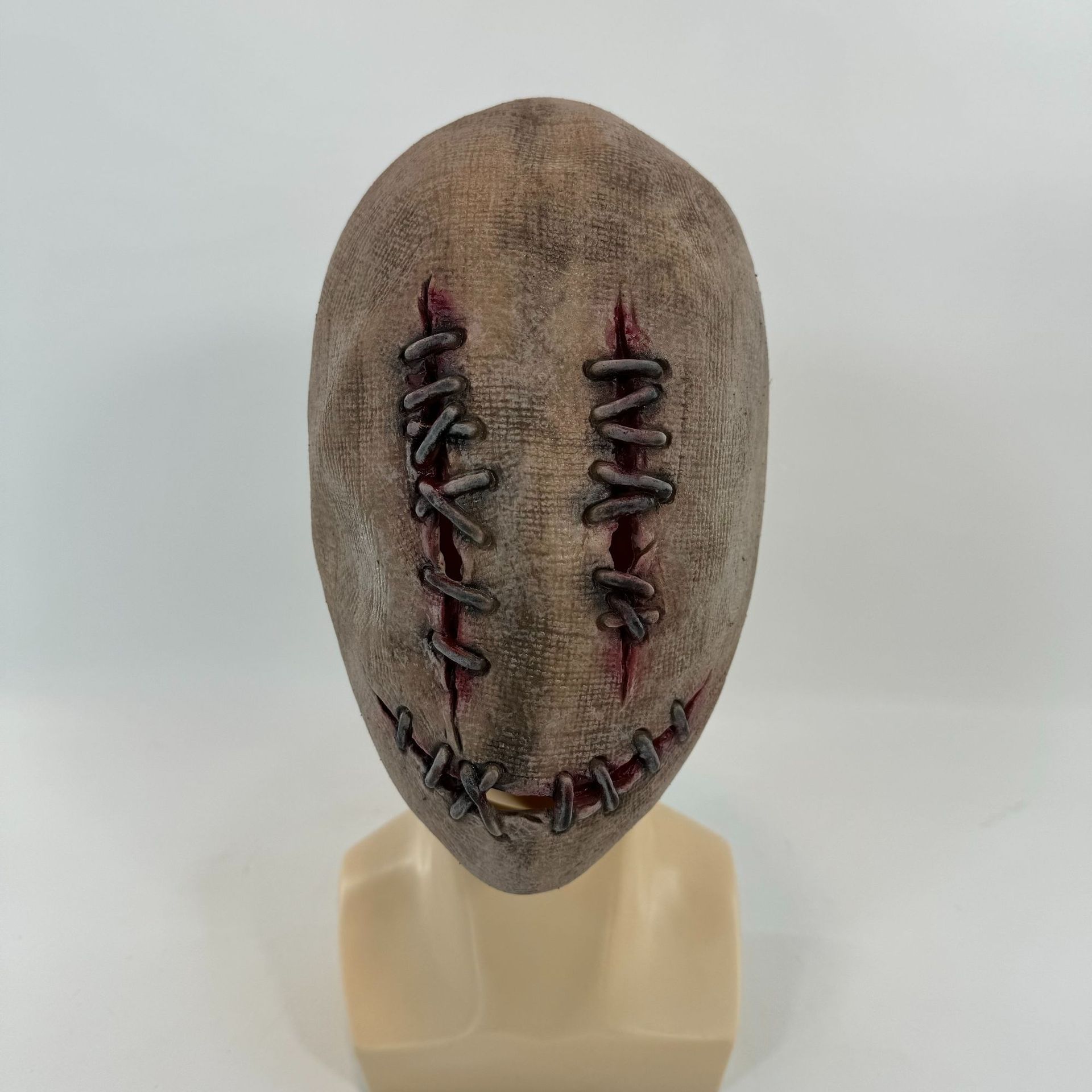 鬼脸面具麻袋鬼头套万圣节别惹小孩装扮脸谱半脸面罩影视道具mask