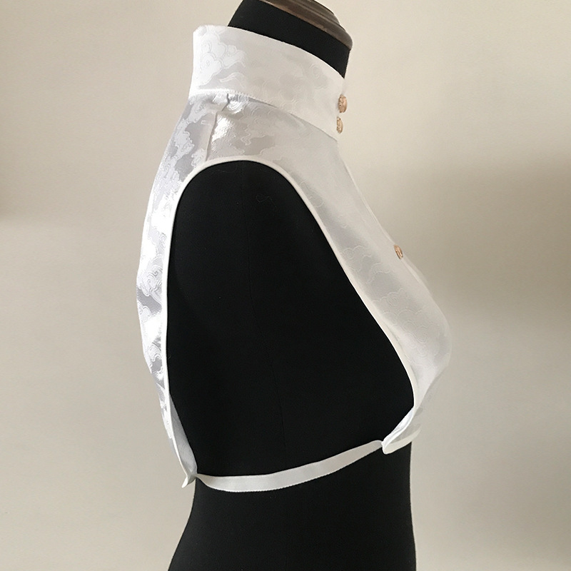 Hanfu Collar with Ming Collar White Collar Adult and Children Underpants Vintage Accessories All-Matching Shirt Fake Collar