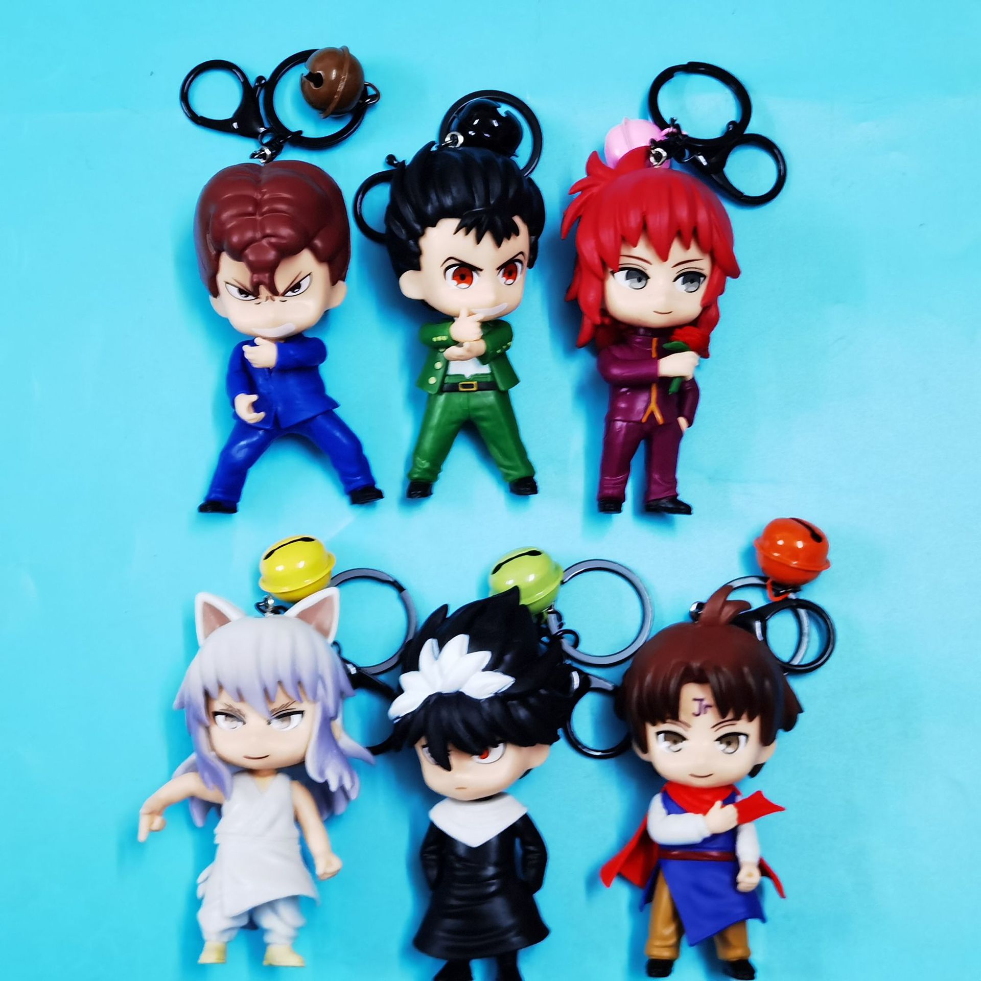 q版6款幽游白书 钥匙扣挂件手办玩偶摆件-阿里巴巴