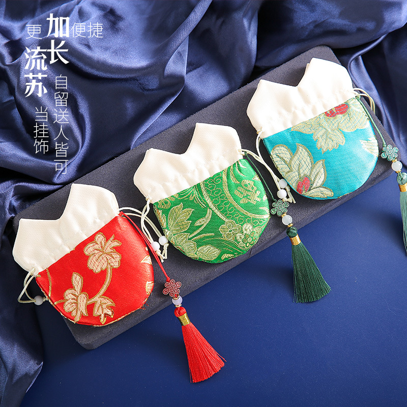 Brocade Pomegranate Lucky Bag Perfume Bag Empty Bag Wholesale Silk Pouch Pouch Pendant Pouch Sachet