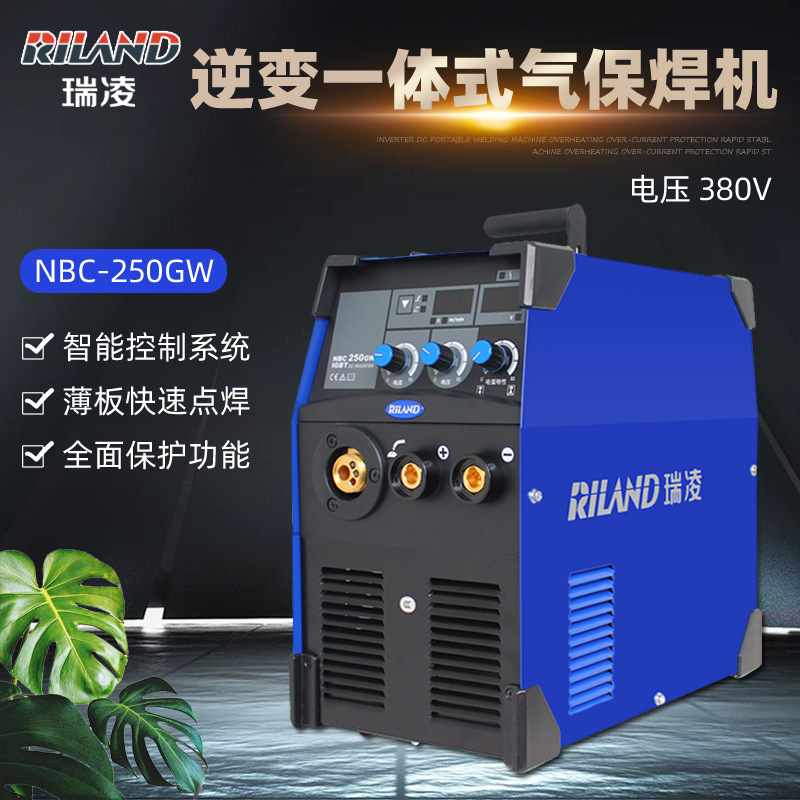 瑞凌nbc-250gw二氧化碳气体保护焊机 工业级不锈钢一体式二保焊机