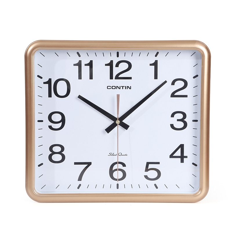 Kangtian Wall Clock Square Living Room Bedroom and Household Office Electronic Wall Clock Luminous Factory Direct Sales Wholesale Clock