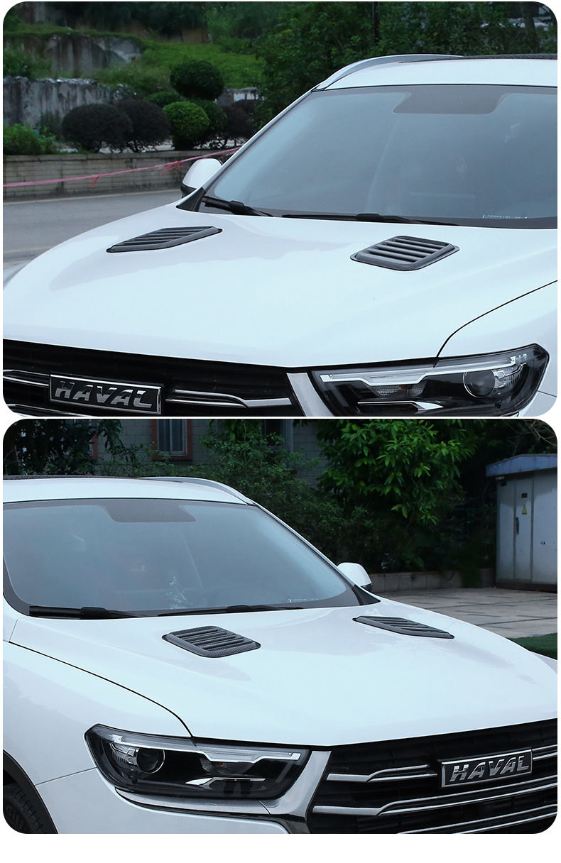 汽车假出风口机盖通风口车身引擎盖装饰风口改装通风口机盖装饰贴