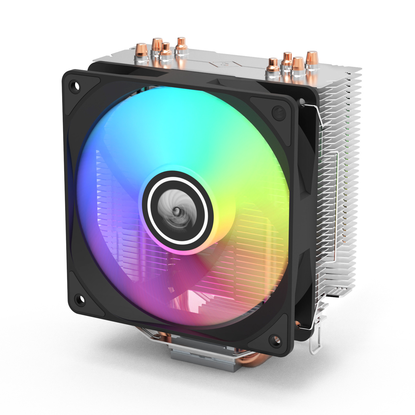 天极风s40电脑cpu散热器12cm静音电脑风扇 台式机主板4铜管1700