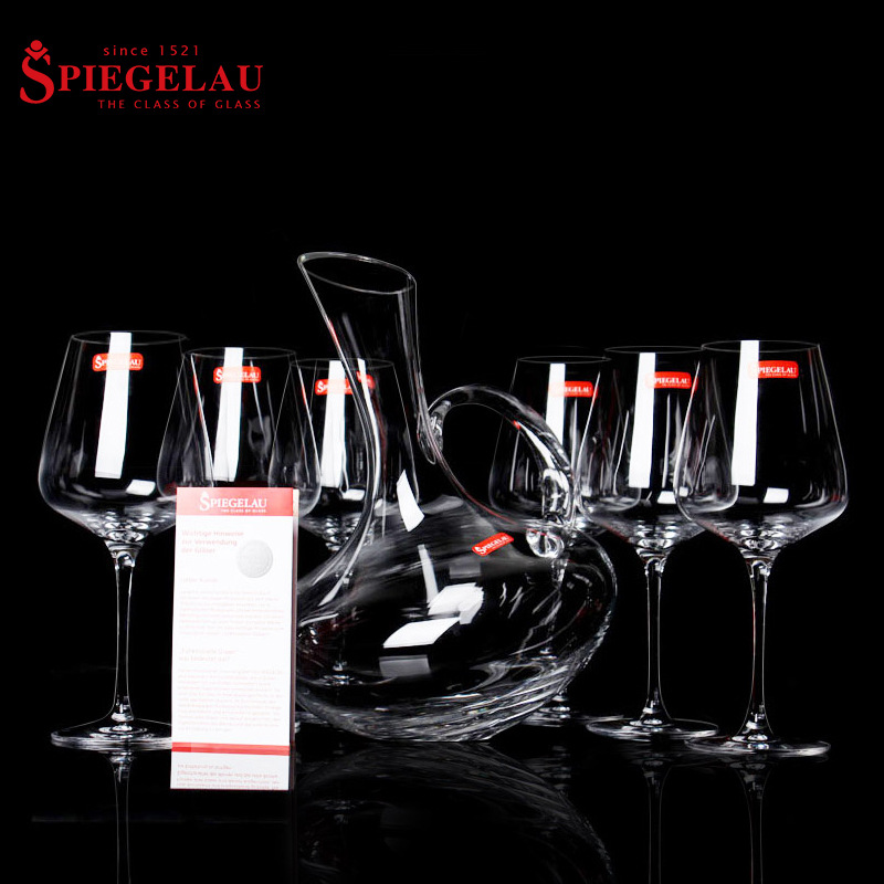 德国进口spiegelau诗杯客乐水晶红酒杯高脚杯天鹅醒酒器礼盒酒具