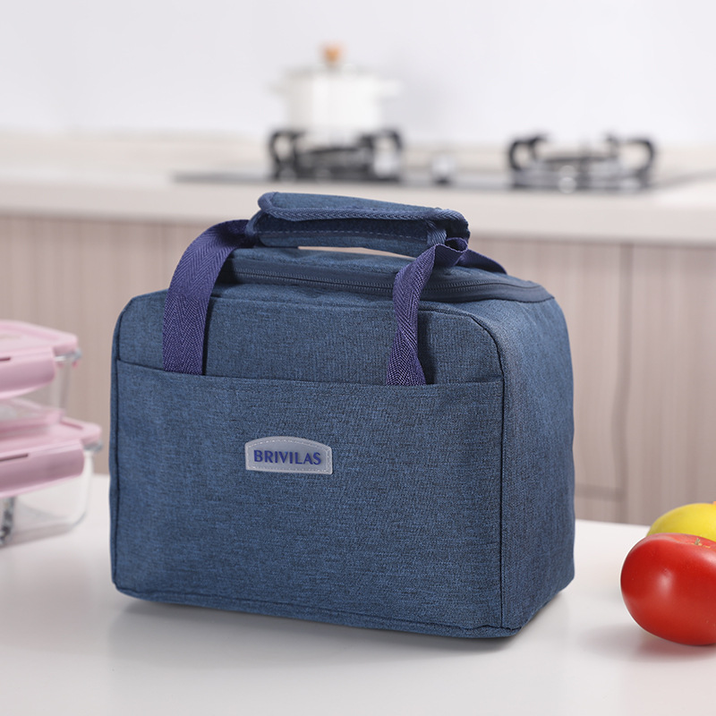 Thickened Lunch Bag Lunch Box Insulated Bag Oxford Cloth Portable Cationic Aluminum Foil Lunch Box Bag with Lunch Bag Lunch Box Bag