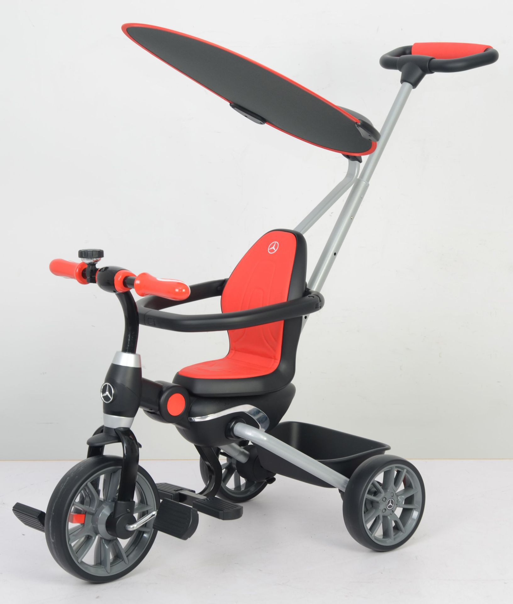 Mercedes-Benz Genuine Children's Tricycle Child Baby Pedal Bicycle Foldable Infant Hand Push Baby Stroller