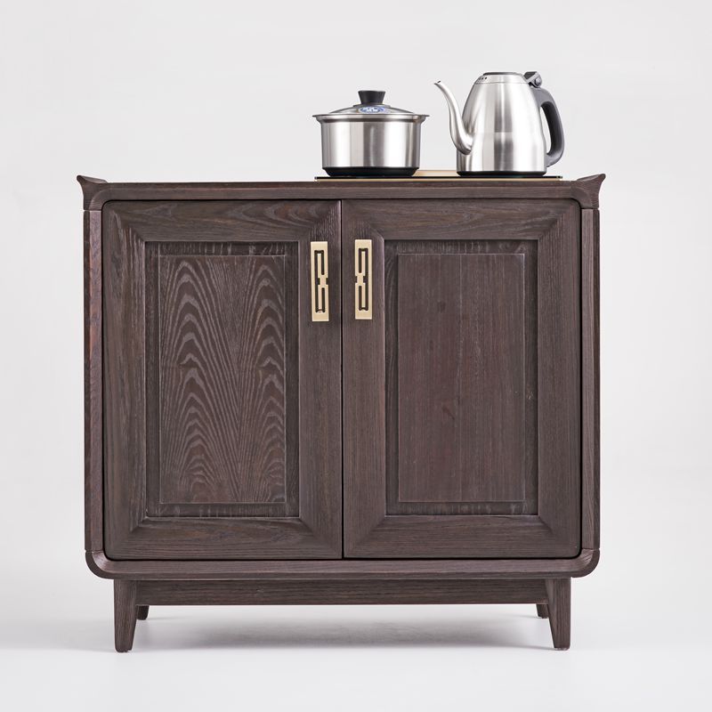 新中式实木茶室禅意空间客厅办公室茶水柜茶台茶桌配套民宿酒店