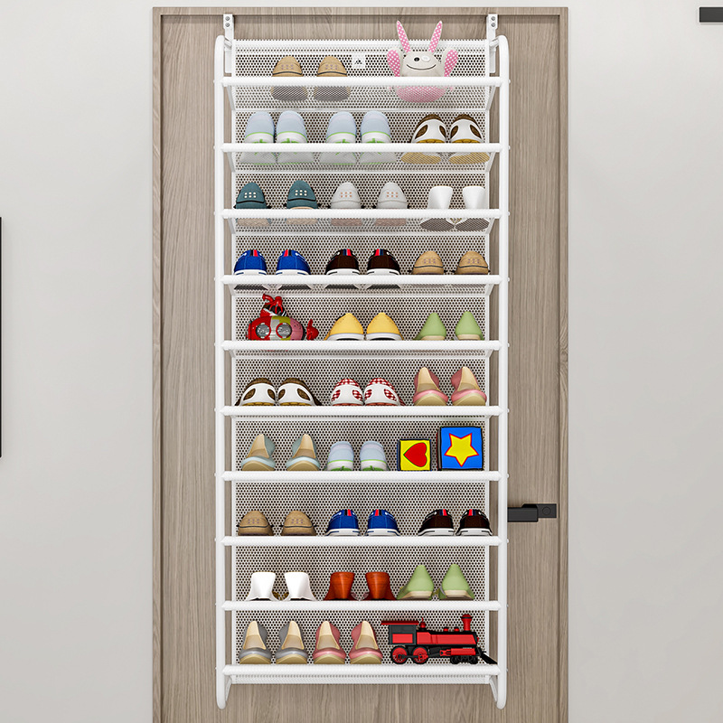 Household Dustproof Storage Shoe Cabinet behind the Dormitory Door Simple Wall-Mounted Space-Saving Shoe Rack Multi-Layer Assembled Shoe Rack