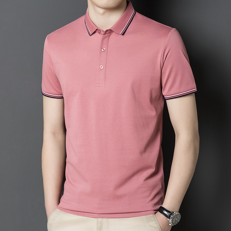 迪莱专柜正品欧洲站大牌男装外贸奢侈品 2024短袖polo衫 翻领