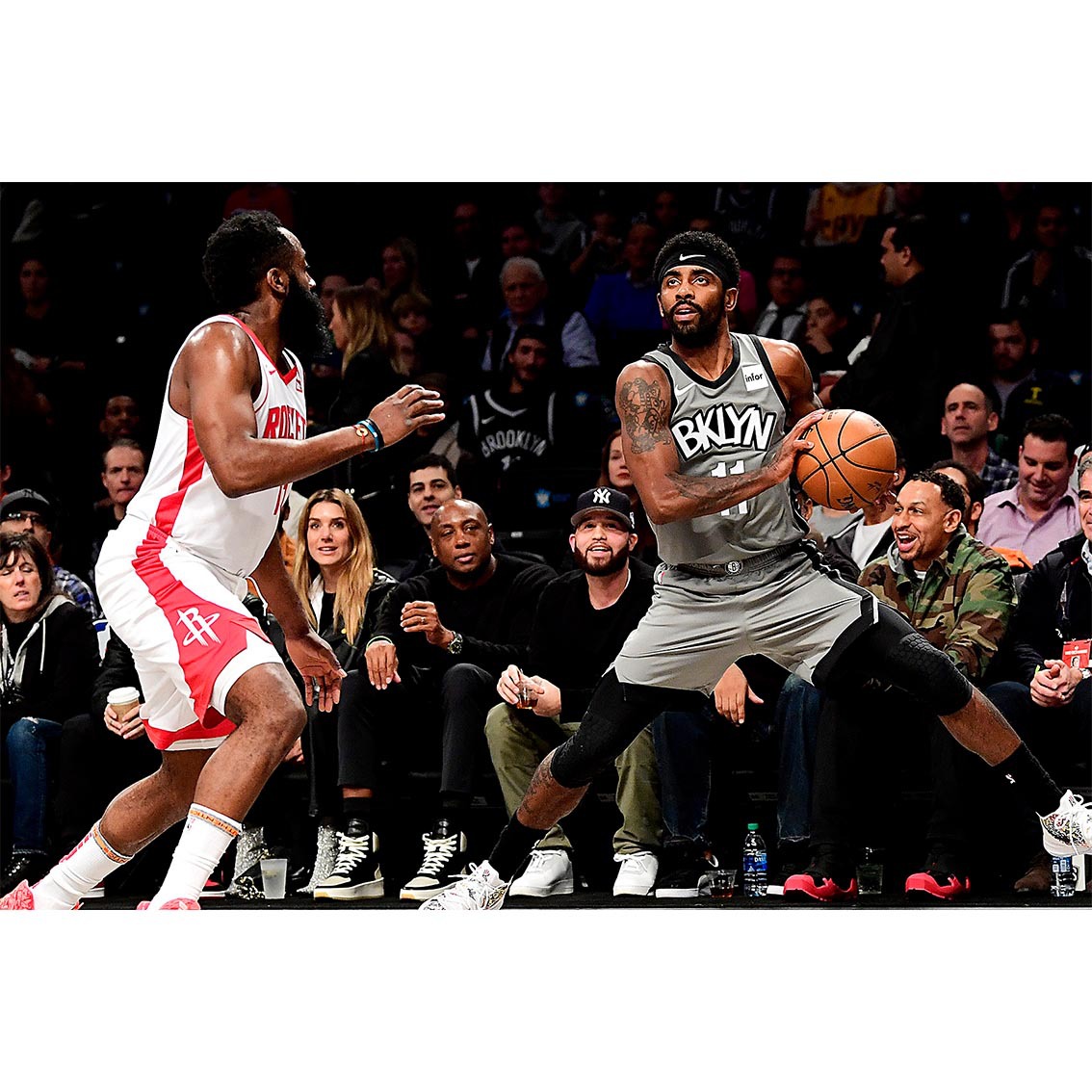 篮网海报nba篮球明星欧文哈登杜兰特墙贴卧室宿舍贴纸全家福