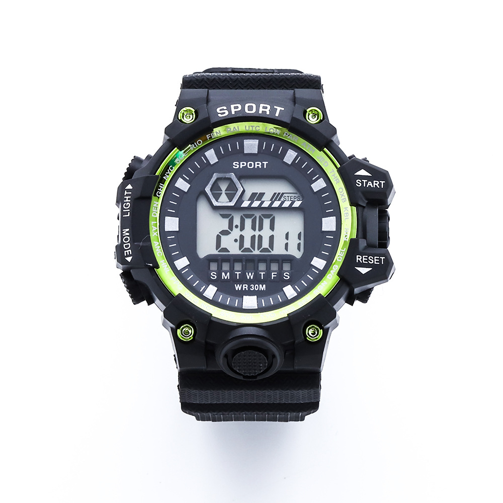 Cross-Border Multi-Functional Sports Watch Men's and Women's Electronic Watch Student Youth Waterproof Alarm Clock Calendar Watch Live Broadcast Goods