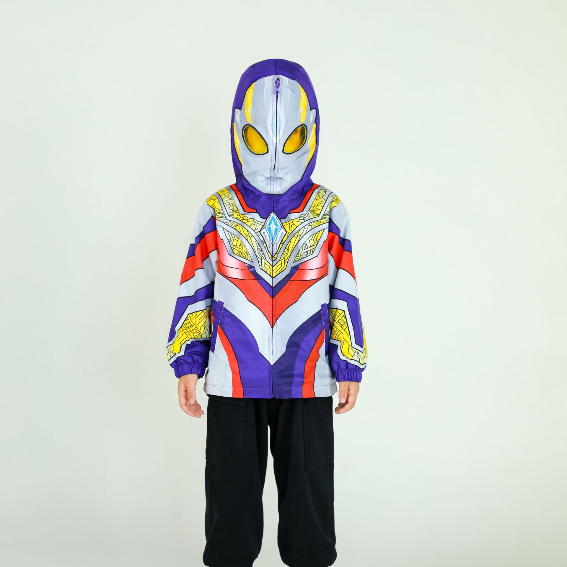 新款奥特曼春秋长袖外套奥特曼加绒外套冲峰衣外套特利迦游戏服