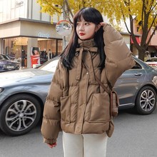 2022年冬季新款羽绒服女小个子女生面包服韩版宽松白鸭绒外套批发
