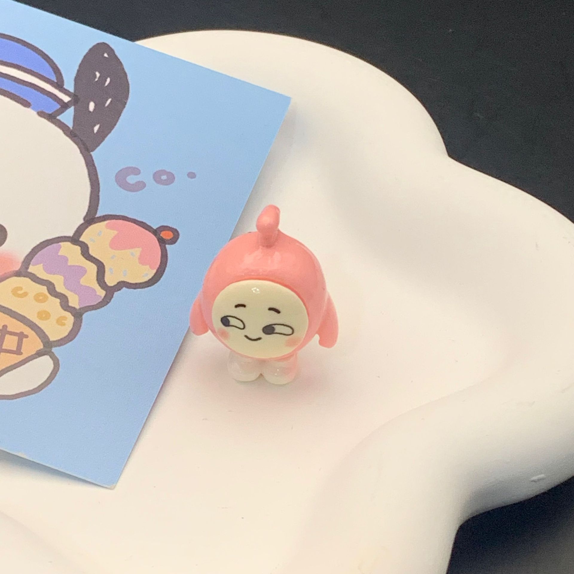 Cute Egg Puff Party Barrettes Xiaohongshu Cartoon Bang Clip Hairpin Side Anime Mini Funny Maiden Style Headdress