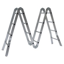 厂家直销 铝合金梯子 多功能折叠梯  八字4*2防滑人字梯批发