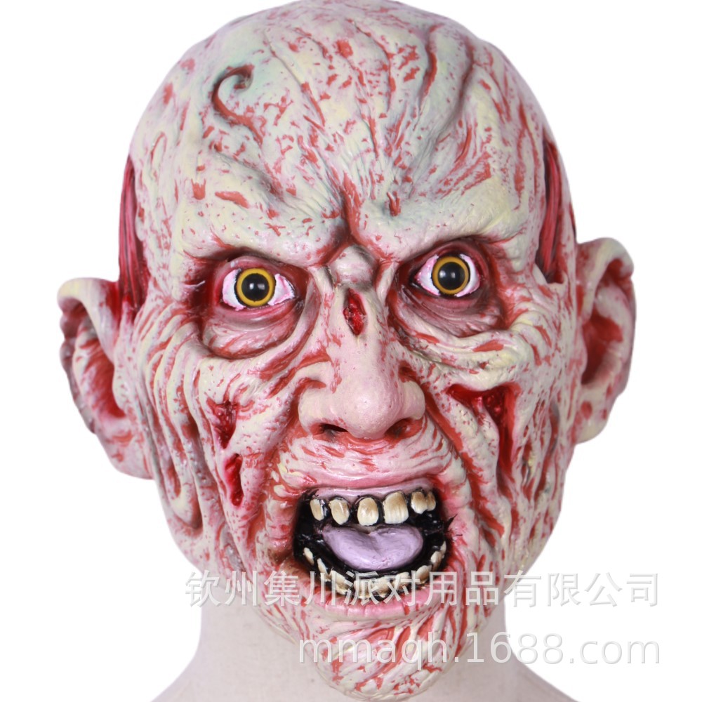 新款杰森弗莱迪弗雷迪面具万圣节恐怖面具鬼脸吸血头套乳胶吓人