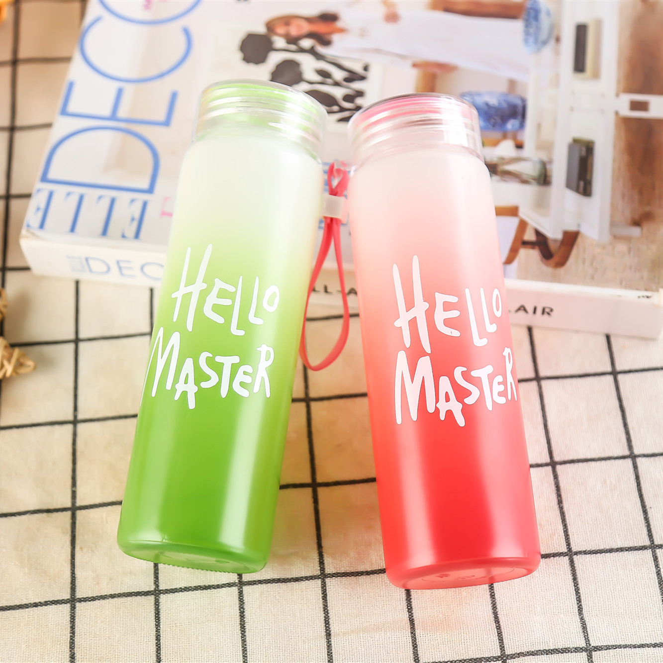 Color-Changing Colorful Frosted Glass Water Glass