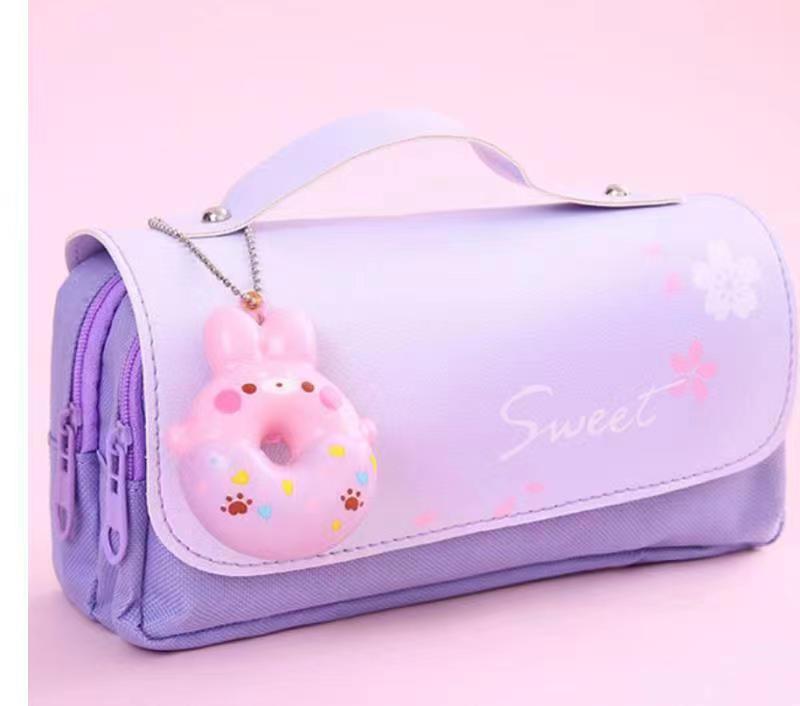 Cross-Border Wholesale Pencil Case Stationery Box Pencil Box Storage Cute Student Multi-Functional Large Capacity Men and Women Decompression