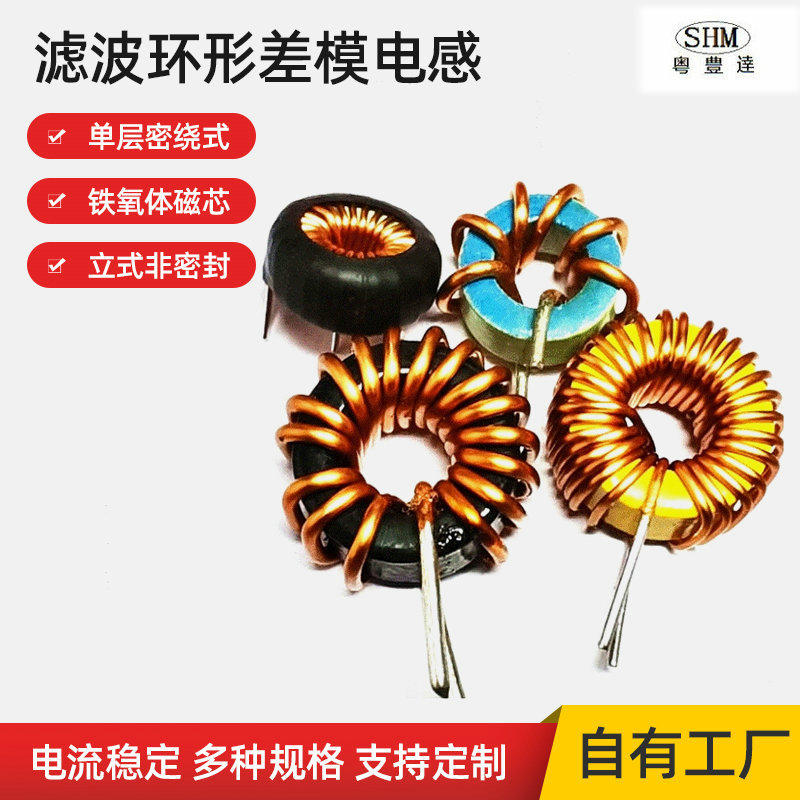 来图来样定制差模电感 大电流滤波环形线圈 车充电源用电感线圈