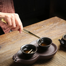 茶叶夹子茶镊子木制喝茶工具泡茶杯镊子茶具配件茶夹茶具夹子配件