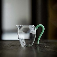 玉色玻璃公道杯耐热透明分茶器泡茶公杯高档功夫茶具茶海