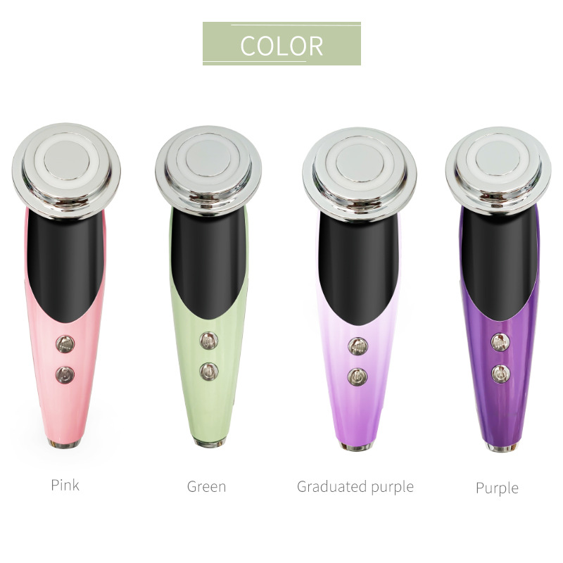 Cross-Border Domestic Beauty Apparatus Inductive Therapeutical Instrument Seven-Mode EMS Beauty Salon Lifting and Tightening Facial Massage Rf Color Light