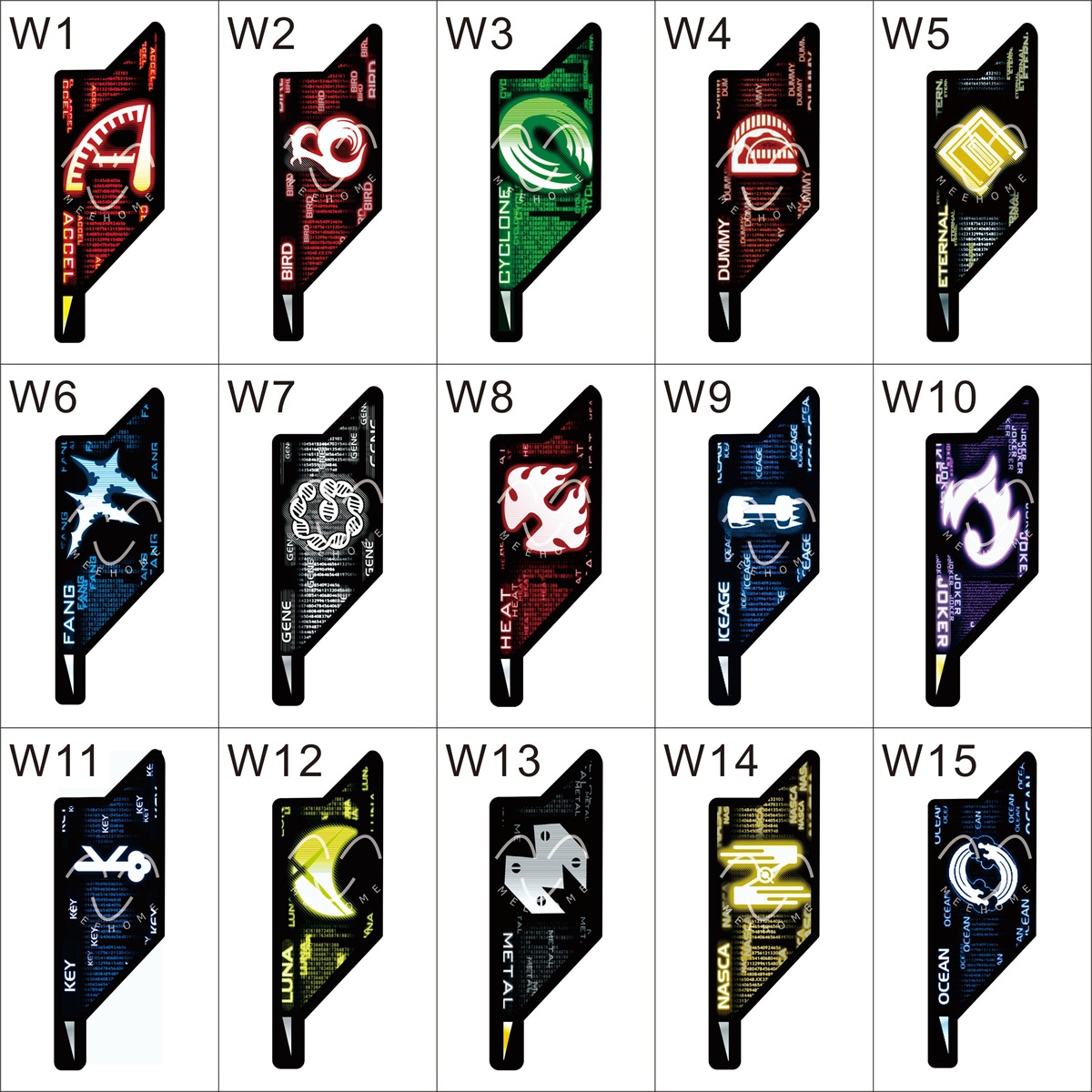 假面骑士w记忆体贴纸光面字母a-z 数据不干胶字母支持-阿里巴巴