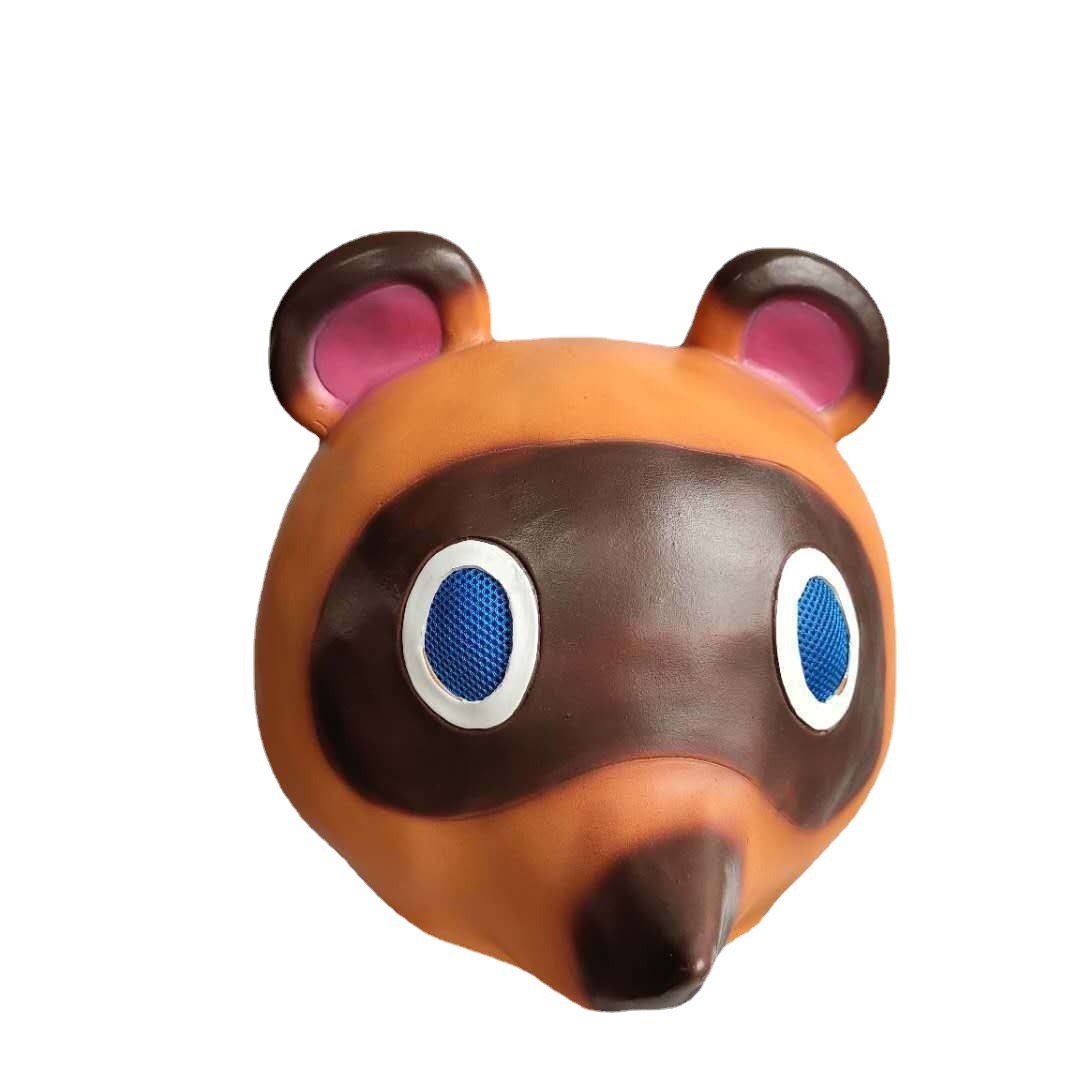 厂家批发集合啦动物森友会动物之森小狸克面具头套配饰道具