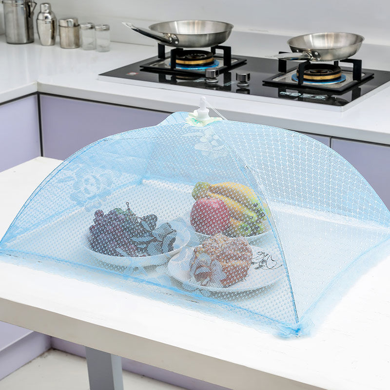 盖菜罩家用餐桌剩菜饭菜防苍蝇菜罩子防尘折叠可拆洗套伞饭罩防蚊