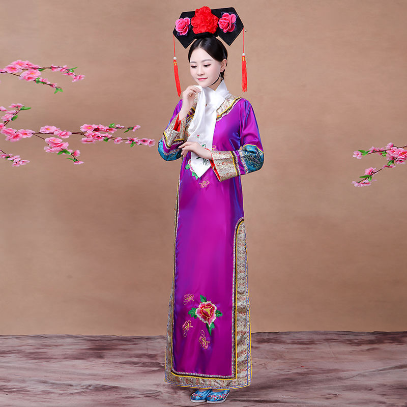 清朝格格服装女古装还珠格格宫女嬷嬷宫廷甄嬛传小品舞台演出服装