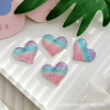 Gradient Peach resin parts DIY Jewelry children Toys Stationery decorate Patch love decorate parts