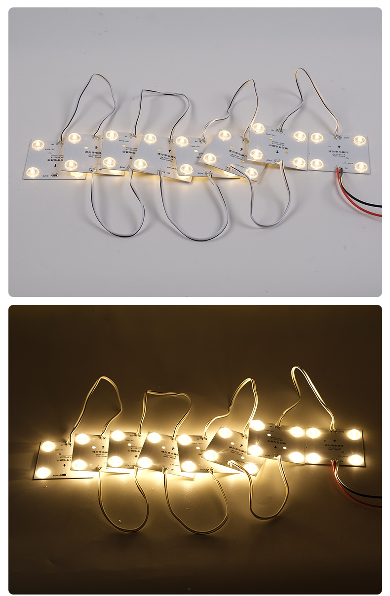 3030软膜天花吊顶led灯条超级区块漫反射暖白光卷帘灯方块模组