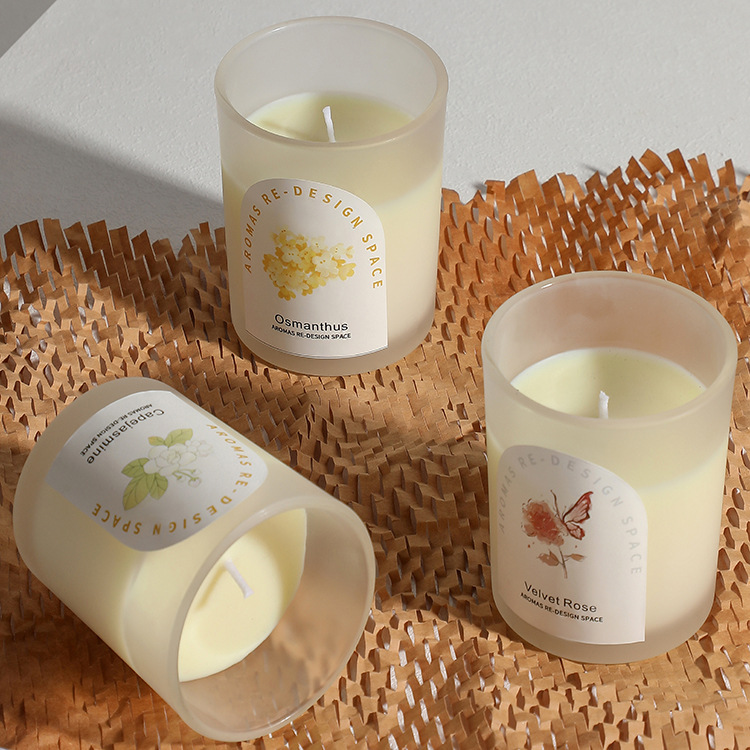 nordic instagram style aromatherapy candle domestic aromatherapy hand gift plant aromatic soy wax smoke-free aromatherapy candle